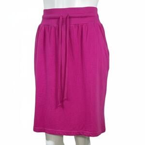 Basic Essentials 90s Pink Skirt Size Medium Poly-Cotton Blend Good Condition